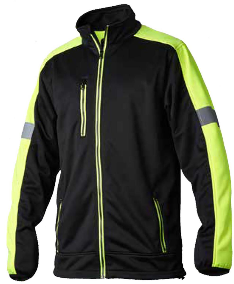 Sweatshirt Top Swede V7008 - SWEATSHIRT TOPSWEDE V7008 VARSEL SVART/GUL M