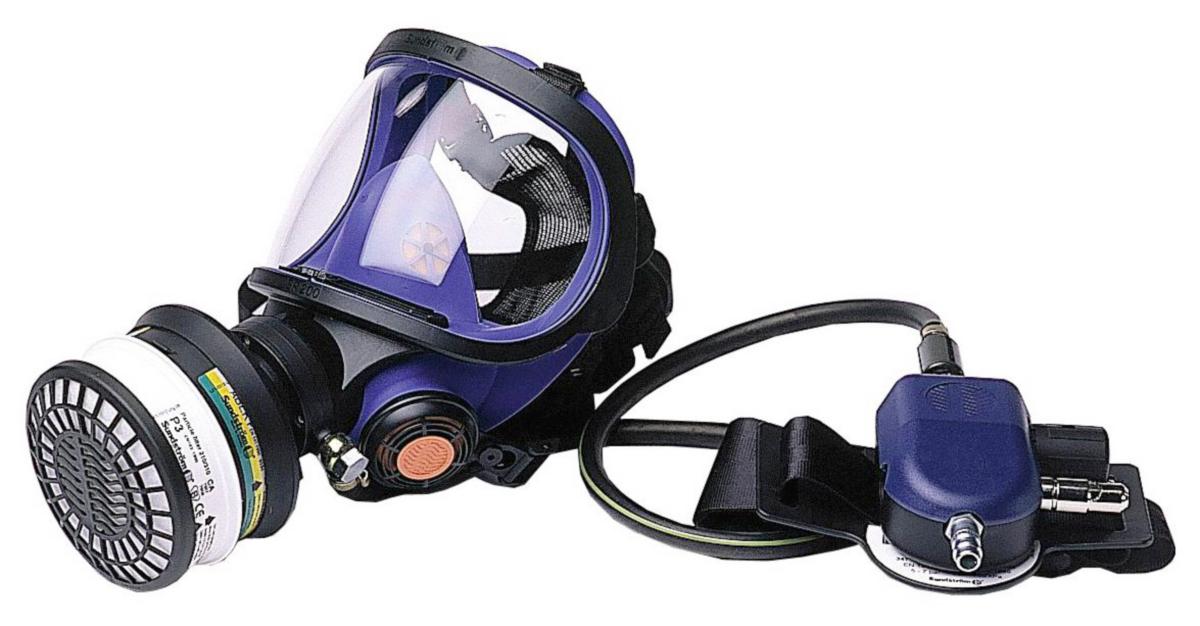 Helmask Tryckluftsmatad Sundström SR200 Airline - HELMASK SUNDSTRÖMS SR200 AIRLINE PC-VISIR INKL REGULATO