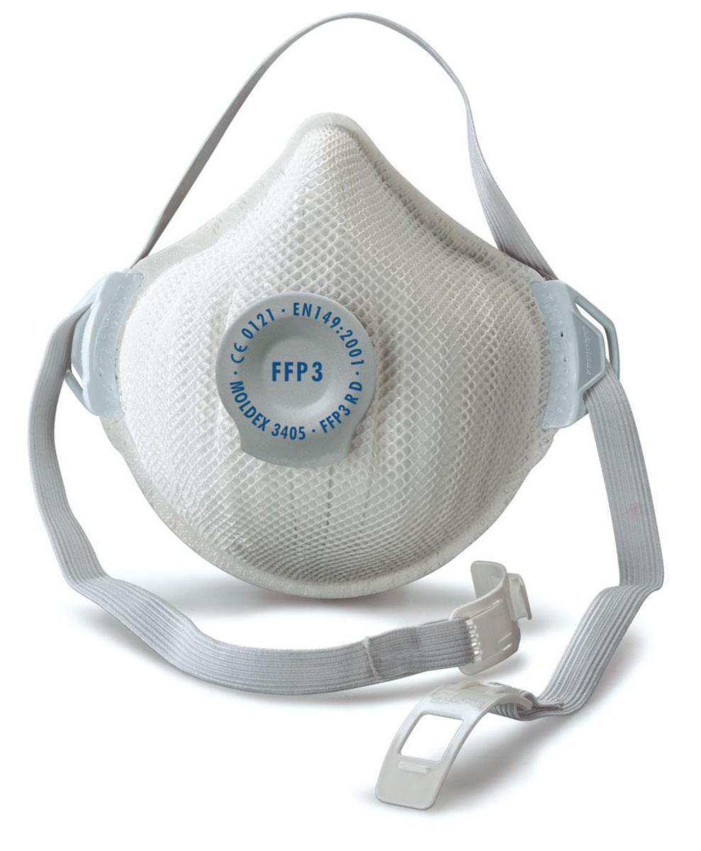 Filtrerande halvmask Moldex Air P3 - FILTRERANDE HALVMASK MOLDEX 3405-12 FFP3DR VENTIL BLISTER