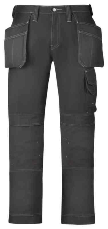 Snickers 3215 Comfort Cotton Work Trousers Snickers Direct Black 
